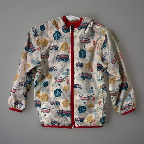 Columbia Mini Pixel Grabber II Wind Jacket - 3T Helicopter Trucks & Trees FUN - Picture 1 of 6